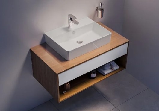 Nuo Dikdörtgen Armatür Delikli Çanak Lavabo 60cm - YAPIEVİ , yapıevi